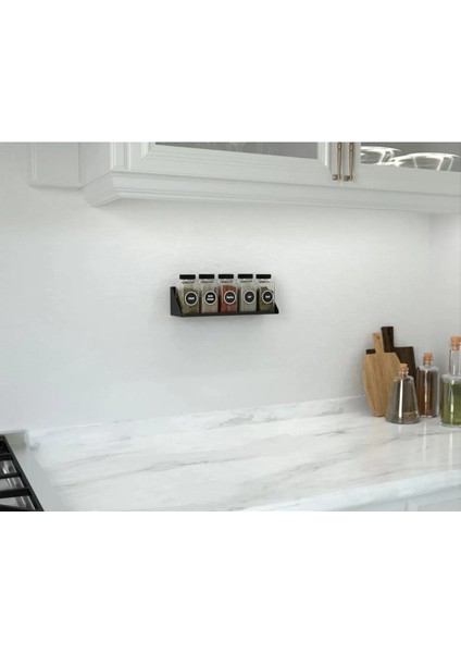 Modern Metal Baharatlık Rafı / Minimalist Tasarım Mutfak Depolama Duvar Rafı Metal Raf fırsatları