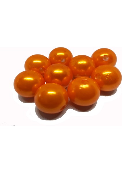Efsane Turuncu Janjan Boncuk 14 mm (Dar Delik)