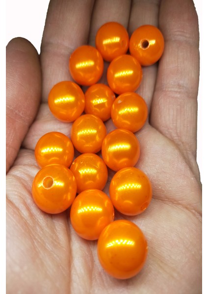 Efsane Turuncu Janjan Boncuk 14 mm (Dar Delik) fiyatları