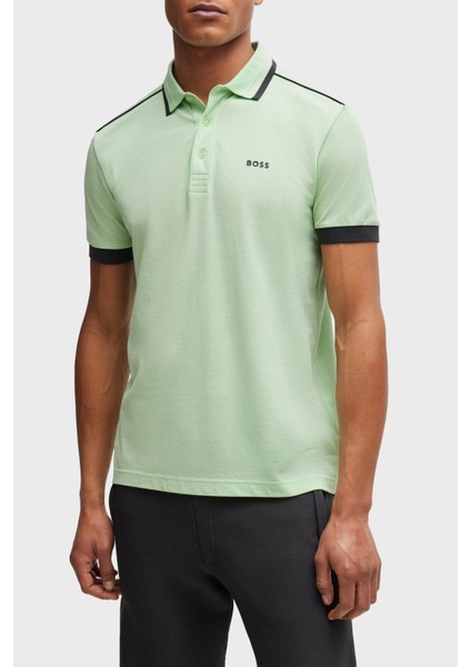 Şeritli % 100 Pamuk Regular Fit Düğmeli Polo Yaka T Shirt Erkek Polo Yaka T Shirt 50512995 388