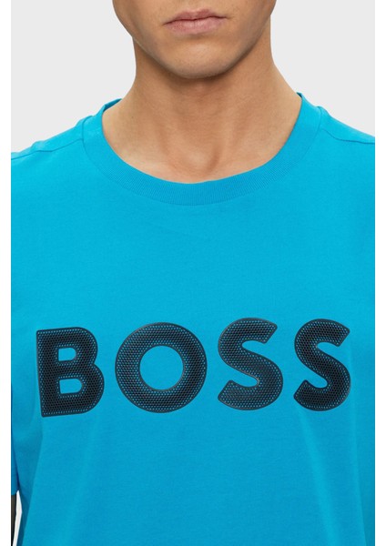 Logolu % 100 Pamuk Regular Fit Bisiklet Yaka T Shirt Erkek T Shirt 50512866 442 fırsatları