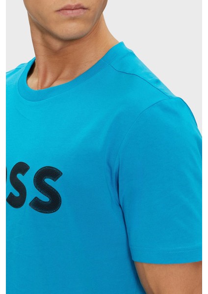 Logolu % 100 Pamuk Regular Fit Bisiklet Yaka T Shirt Erkek T Shirt 50512866 442 indirimleri