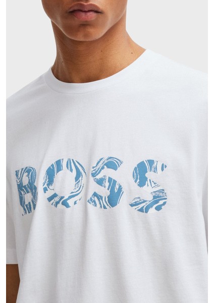 % 100 Pamuk Regular Fit Bisiklet Yaka Logolu T Shirt Erkek T Shirt 50515997 100 fırsatları