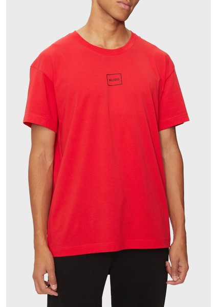 Pamuklu Regular Fit Bisiklet Yaka Logolu T Shirt Erkek T Shirt 50525236 693