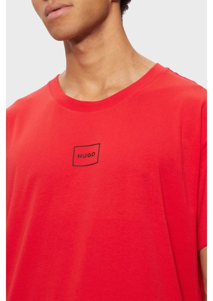 Pamuklu Regular Fit Bisiklet Yaka Logolu T Shirt Erkek T Shirt 50525236 693