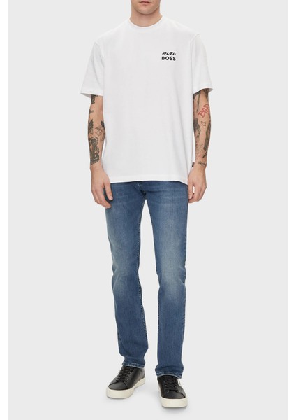 % 100 Pamuk Relaxed Fit Sırt Baskılı T Shirt Erkek T Shirt 50515553 101 modelleri