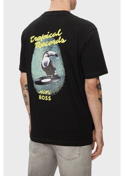% 100 Pamuk Relaxed Fit Sırt Baskılı T Shirt Erkek T Shirt 50515553 002 fiyatları