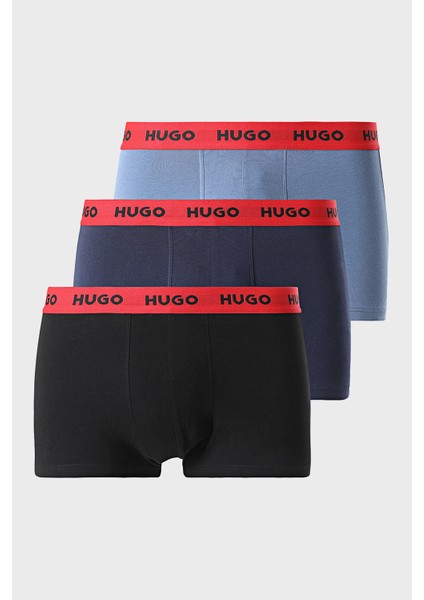 Pamuklu Logolu 3 Pack Boxer Erkek Boxer 50532611 970