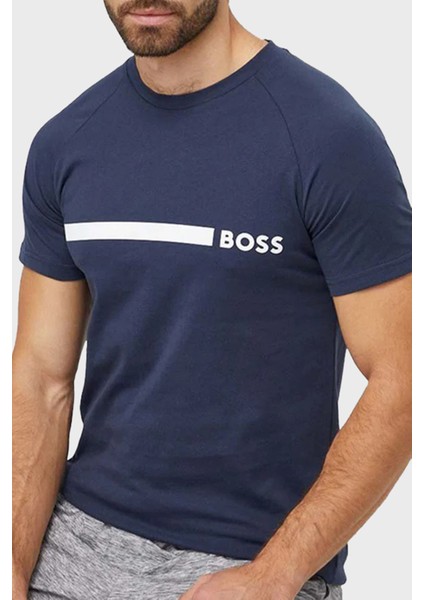 % 100 Pamuk Slim Fit Bisiklet Yaka Logolu T Shirt Erkek T Shirt 50517970 426