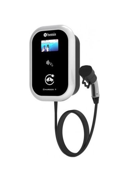 22KW Trifaze Araç Şarj Cihazı 5 mt Kablolu Ekranlı Kablo Ucu Prizli Model 2 Charger Plus BEV-1532-2354