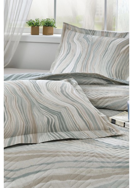 Natural Marble Çift Kişilik Kapitone Nevresim Takımı