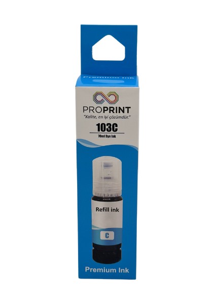 Epson L1250 Mavi Muadil Mürekkep 103 - 70 ml