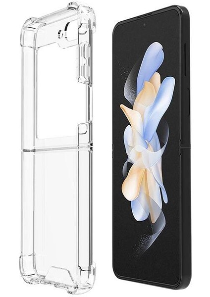 Storepgs Galaxy Z Flip 5 Kılıf Nitro Anti Shock Silikon-Renksiz