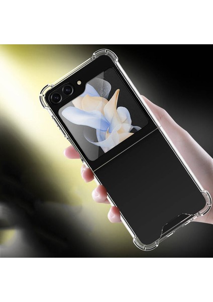 Storepgs Galaxy Z Flip 5 Kılıf Nitro Anti Shock Silikon-Renksiz