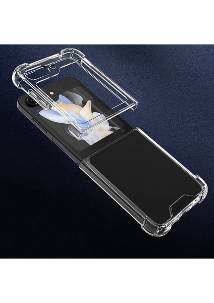 Storepgs Galaxy Z Flip 5 Kılıf Nitro Anti Shock Silikon-Renksiz