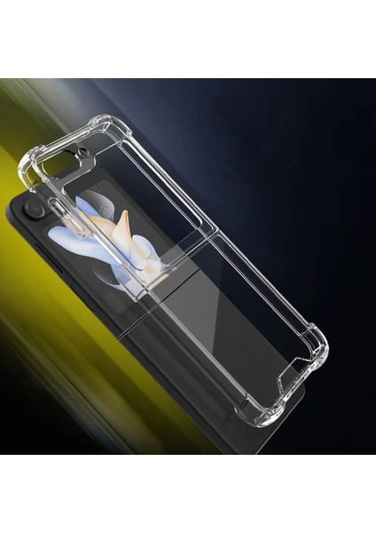 Storepgs Galaxy Z Flip 5 Kılıf Nitro Anti Shock Silikon-Renksiz