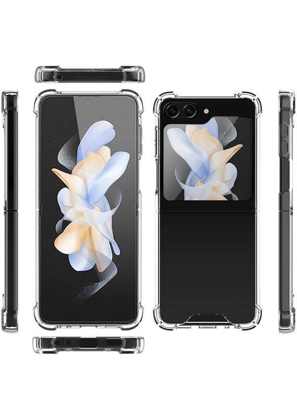 Storepgs Galaxy Z Flip 5 Kılıf Nitro Anti Shock Silikon-Renksiz
