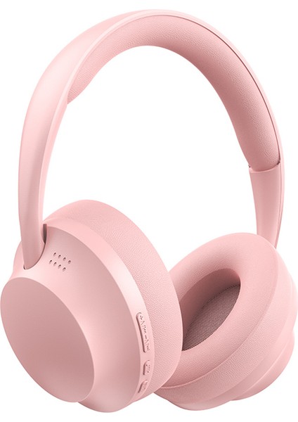 P7235 Kulak Üstü Bluetooth 5.1 Kulaklık Hd Ses Kulaklık Desteği Tf Kart, 3,5 mm Aux-Pembe (Yurt Dışından)