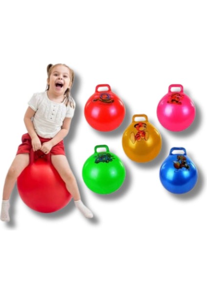 Çocuklar Için Pilates Topu Zıp Zıp Kanguru Oyuncak/ Tutmalı Zıplama Topu