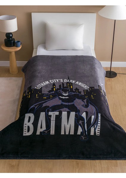 Lcw Home Karışık Baskılı Batman Baskılı Tek Kişilik Çocuk Battaniye 150X200 cm