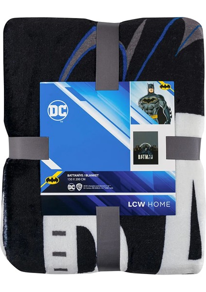 Lcw Home Karışık Baskılı Batman Baskılı Tek Kişilik Çocuk Battaniye 150X200 cm