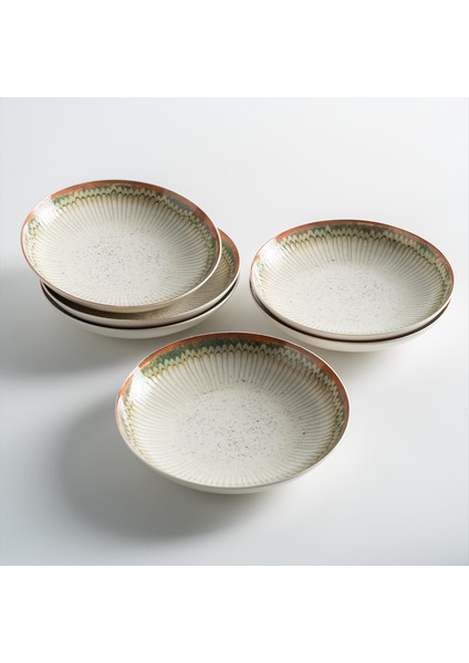 | Perge | 6'lı Porselen Yemek Tabağı Seti (20 Cm)