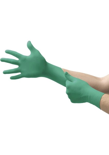 Gıda Uyumlu Yeşil Nitril Pudrasız Kullan At Muayene Eldiveni Ansell 92-600 - 100 Adet - Antistatik 7.5-8 Numara Medium fiyatları