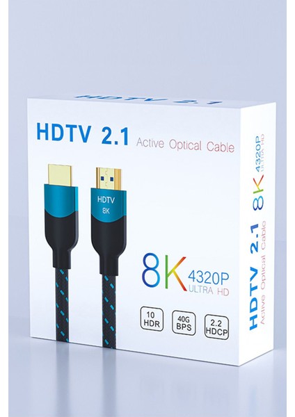 HDMI 2.1 Örgü Kablo 1.5 m – Ultra Hızlı 8K/4K 144Hz, HDTV ve Monitör Uyumlu, Kalın Bakır Tel ile Dayanıklı Tasarım fırsatları