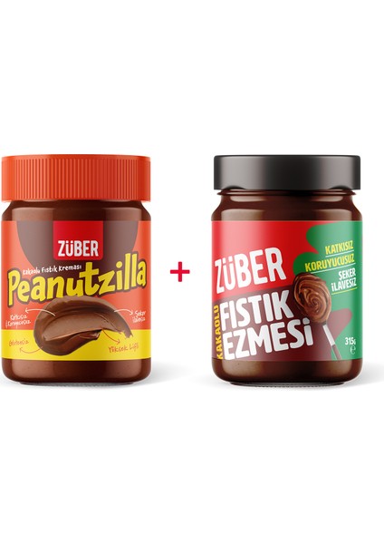Peanutzilla 1 Adet + Kakaolu Fıstık Ezmesi 1 Adet