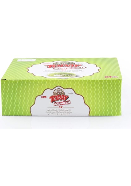 Today Snowball Antep Fıstık Aromalı Kek 35 gr 24 Adet (1 Kutu)