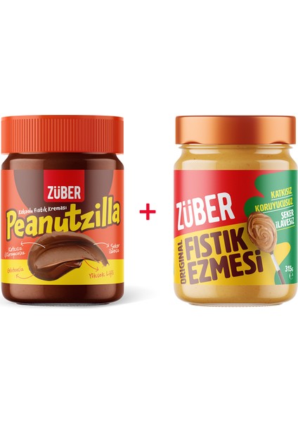 Peanutzilla 1 Adet + Original Fıstık Ezmesi 1 Adet