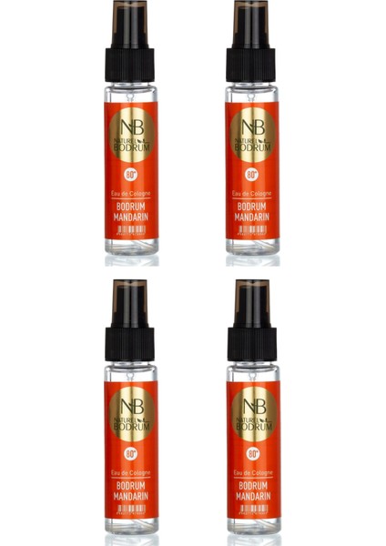 Kolonya Bodrum Mandarin 4 x 60 ml