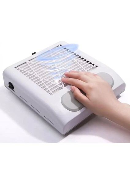 Anil Toz Toplama Makinası - 40 W, Tırnak Manikür ve Pedikür Işlemi Için Etkili Toz Kontrolü!