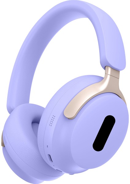 Akz-25 Bluetooth 5.3 Kulak Üstü Kulaklıklar Cep Telefonu Pc Dizüstü Bilgisayar Için 100 Saat Bekleme Kablosuz Kulaklık-Mor (Yurt Dışından)