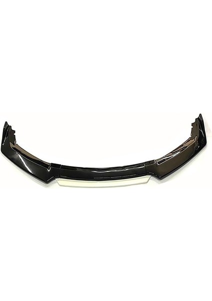 Vw Passat B7 2010-2014 Beyaz Şeritli Ön Ek Ön Lip Piona Black 4 Prç