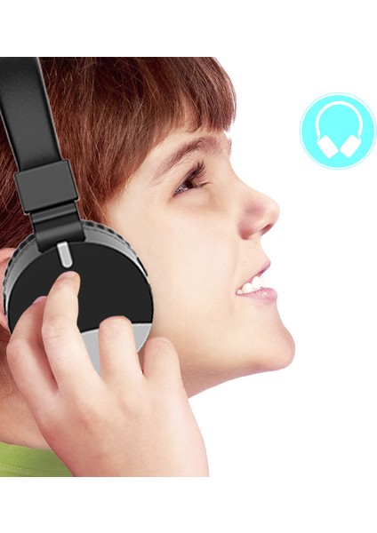 Gorsun GS-E86 Çocuk Kulak Üstü Bluetooth Kulaklık Ses Kablosu ile Katlanabilir Kulaklık (Yurt Dışından)