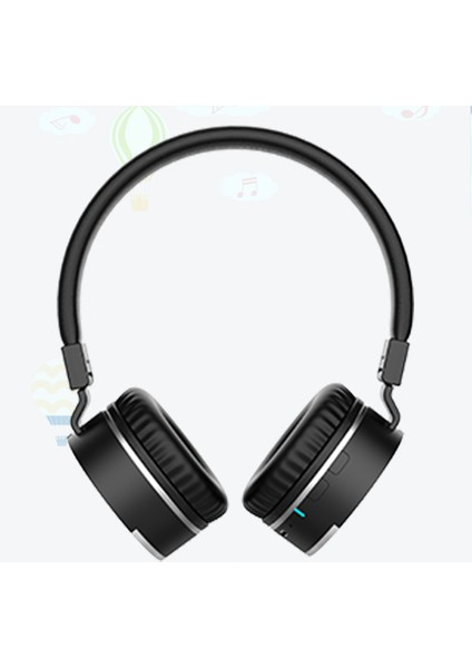 Gorsun GS-E86 Çocuk Kulak Üstü Bluetooth Kulaklık Ses Kablosu ile Katlanabilir Kulaklık (Yurt Dışından)