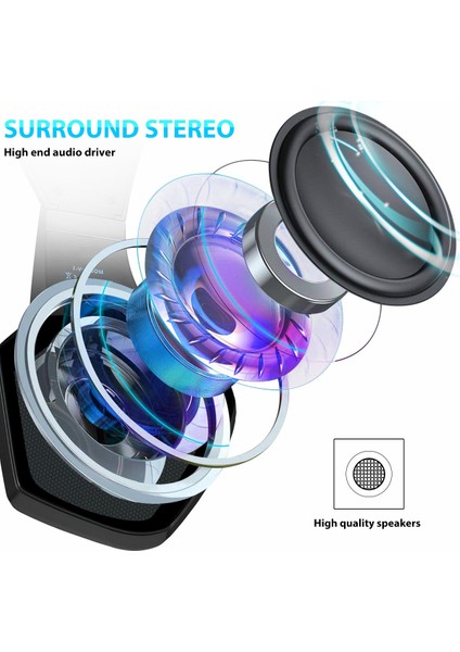 V1 Kablolu Oyun Kulaklığı, Mikrofonlu Rgb Işık Başa Monte Kulaklık 3,5 mm Ses Jakı (Yurt Dışından)