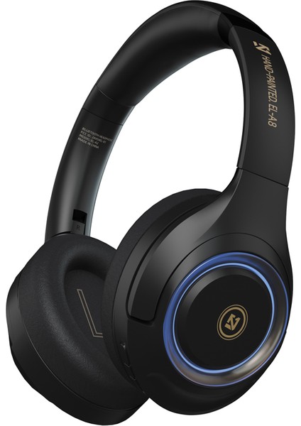 Rock A8 Kablolu ve Kablosuz Kulak Üstü Kulaklık Mikrofonlu Kulaklık Kulak Üstü Bluetooth Stereo Kulaklık - Siyah (Yurt Dışından)