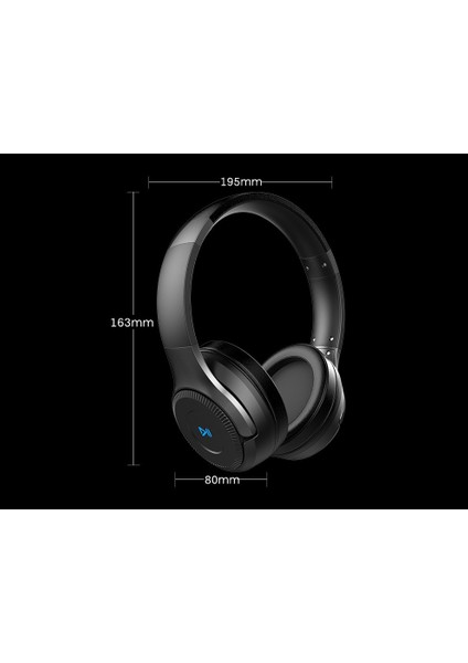 Zealot B26 Kulak Üstü Kablosuz Bluetooth Kulaklık, Mikrofon Desteği Tf Kart/aux-In-Black (Yurt Dışından)