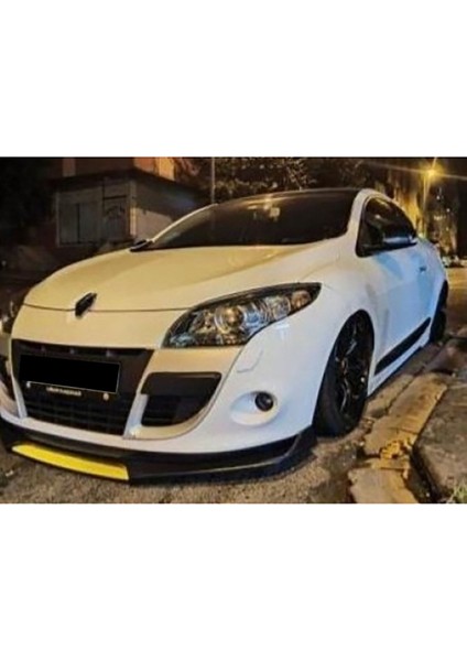 Seat Leon 1998-2005 Sarı Şeritli Ön Ek Ön Lip Piona Black 4 Prç