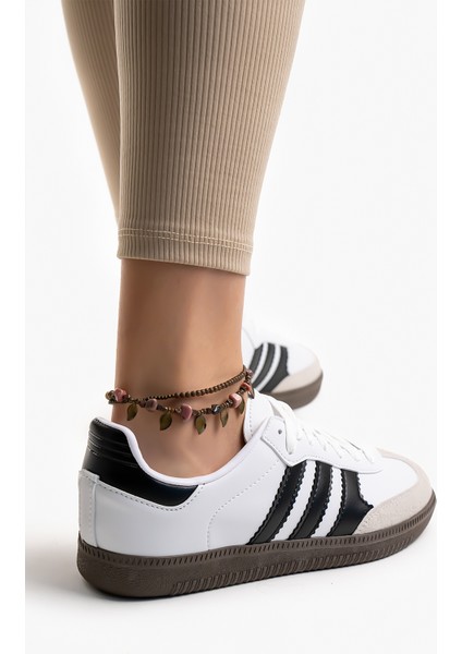 Kadın Günlük Beyaz Siyah Rahat Taban Sneaker modelleri