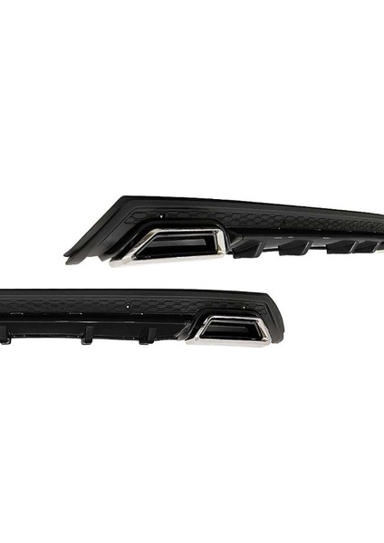 Vw Passat B5 1996-2005 Piona Black Krom Kare Egzozlu Difüzör Mat Siyah