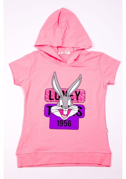 Kız Çocuk Tshirt Tavşan Baskılı A3