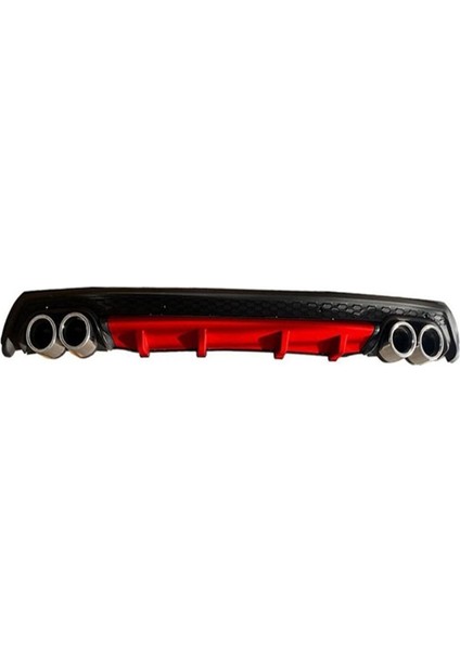Subaru Impreza 2007-2011 Kırmızı 4 Krom Egzozlu Difüzör Mat Siyah fiyatları