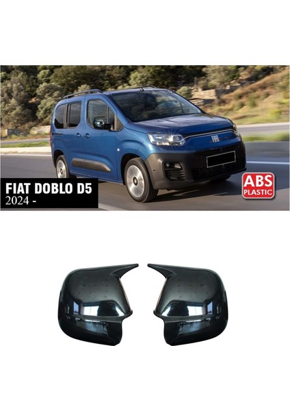 Fiat Doblo D5 Yarasa Ayna Kapağı Parlak Siyah Batman Abs 2024+