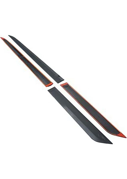 Citroen Nemo 2012-2014 Kapı Çıtası Mat Siyah 3m Bantlı 4 Parça