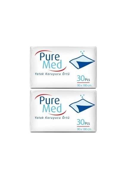 Puremed Yatak Koruyucu Örtü 90X180 cm 60 Adet