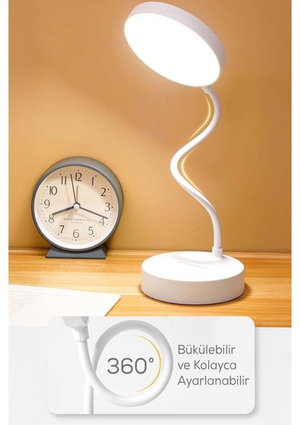 Şarjlı ve Dokunmatik Bükülebilir Masa Lambası