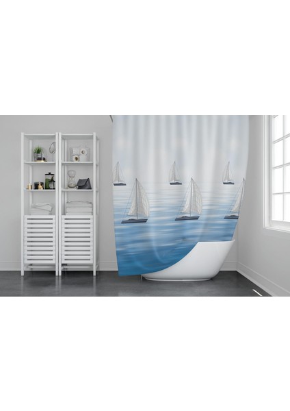Banyo Perdesi 1 x 100 x 200 Tek Kanat Duş Perdesi 9889
